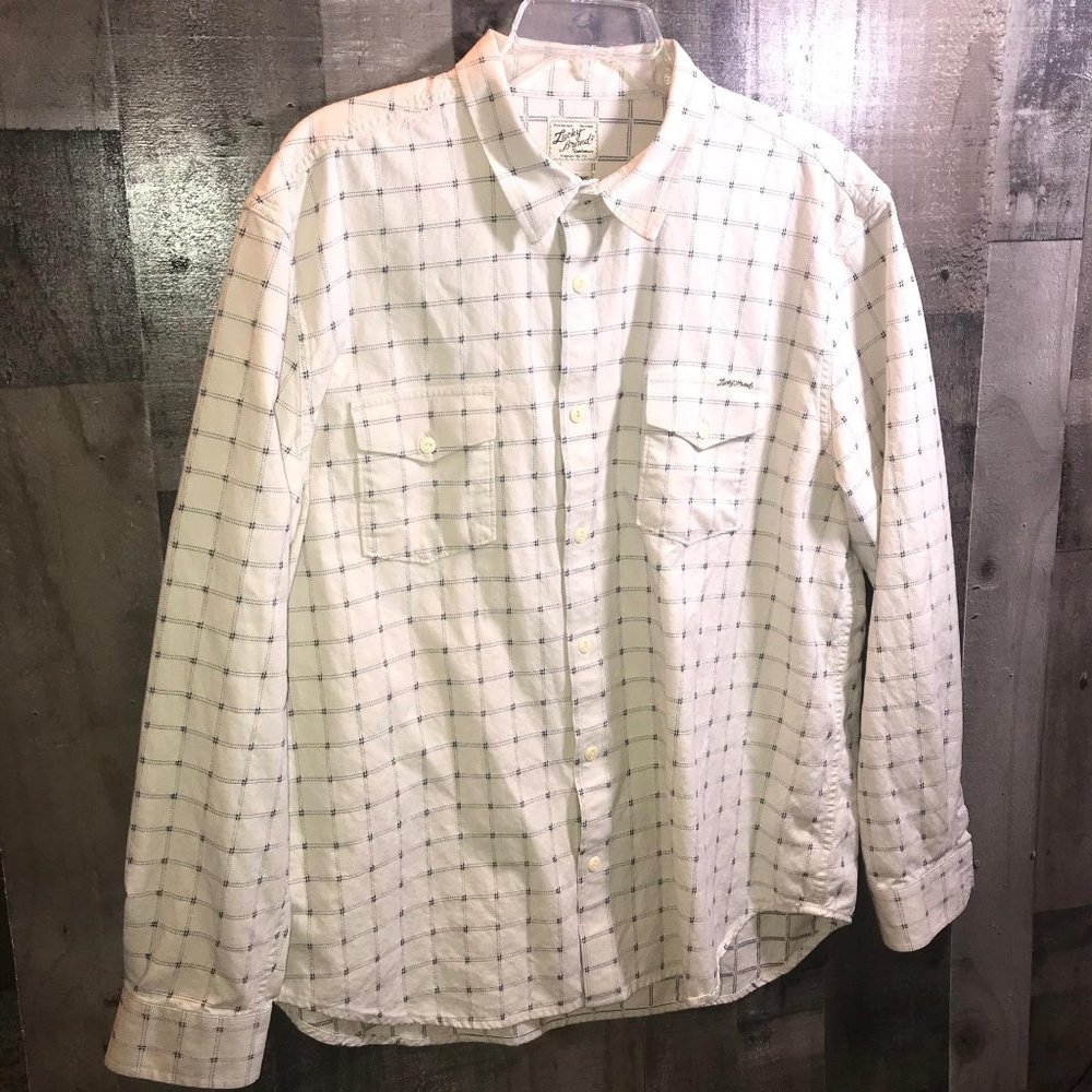 Lucky Brand Mens XXL Plaid Button Down‎